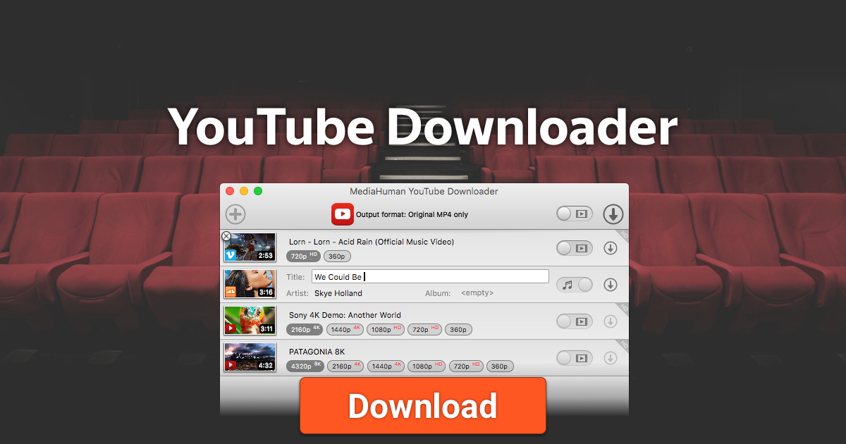 youtube downloader free download for mac os x lion